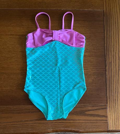 Plavky s mašľou a vzorom šupiniek veľ. 98/104, h&m,98