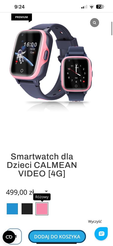 Calmean smart watch detské hodinky,