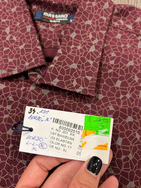 Massaro slim fit nova panska kosela xl, xl
