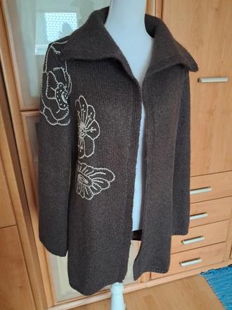 Dámsky hnedý kabát, 38