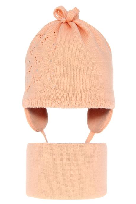 Komplet - jarná čiapka a šál aurora, oh 40-42cm, 62 / 68 / 74