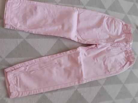 Dievcenske bledoruzove nohavice, h&m,104