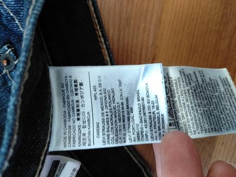 Trojštvrťové rifle levi's w31(s), levis,s