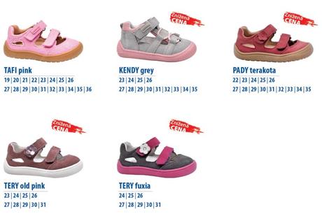 Protetika katalóg barefoot sandálky leto 2025, protetika,19 - 36
