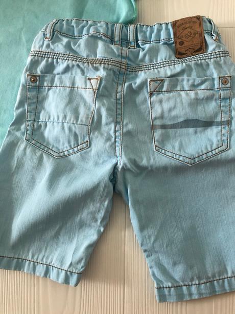 Lindex svetlomodre rifle a tricko, lindex,116