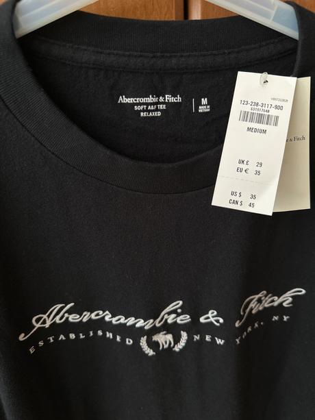 Nové bavlnené tričko abercrombie & fitch, abercrombie&fitch,m