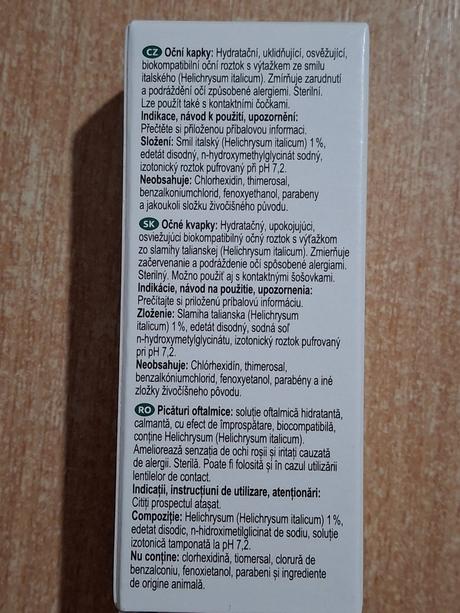 Livsane očné kvapky na červené oči,