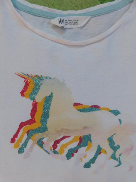 Tričko h&m s jednorožcom, h&m,152
