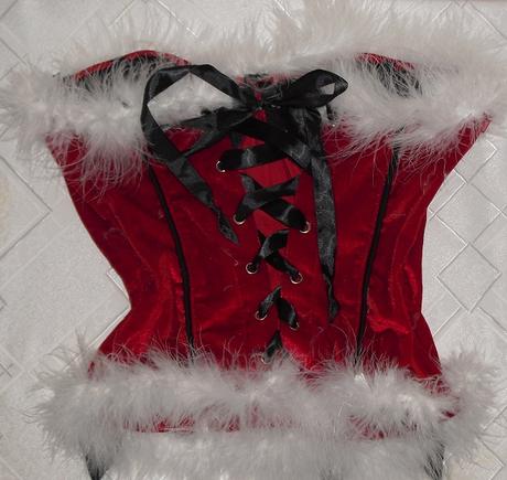 Zamatovy labutienkovy korzetik, s