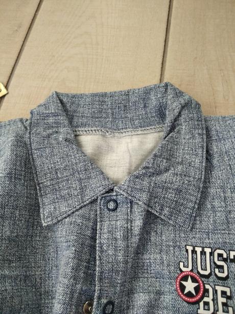 Modré body s dlhým rukávom, 92