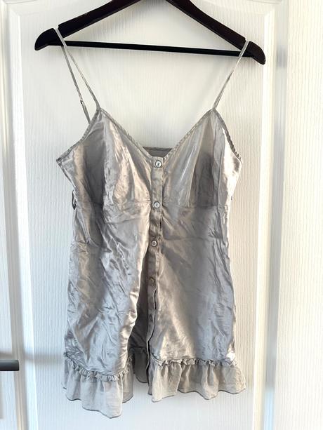 Hodvábna blúzka s tenkými ramienkami, ovs,xl