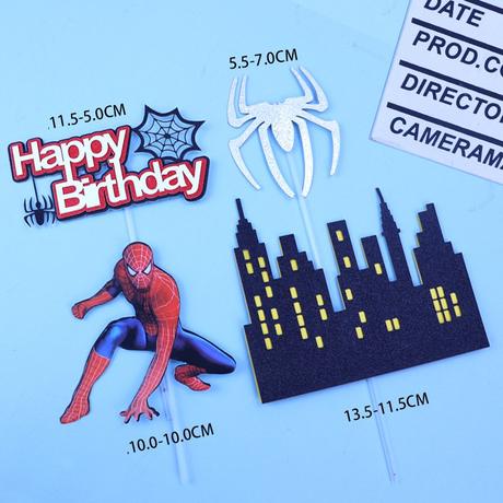 Tortový zápich spiderman 01 - skladom, tz-24,