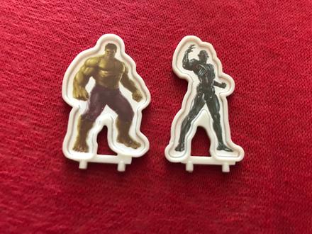 Plastove postavicky, výška 4 cm,