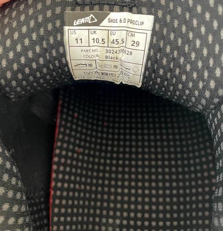 Leatt proclip 6.0 tretry, čierna, 45