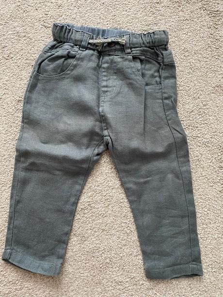 Lanové nohavice, zara,86