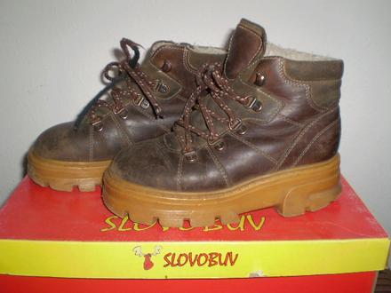 Zimné kožené topánky, slovobuv,28