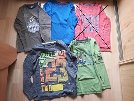 Tričká pre chlapca s dlhým rukávom, 134