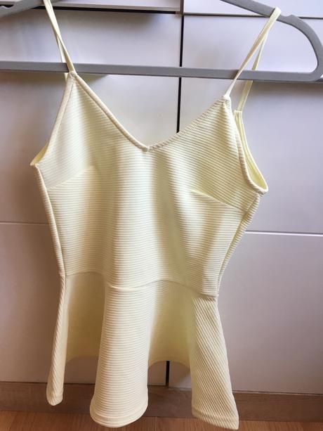 Banánový top, h&m,xs