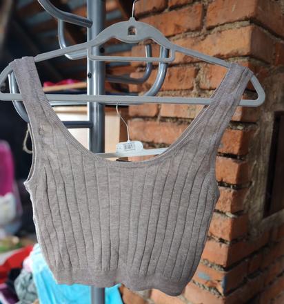 Pletený top l, h&m,l