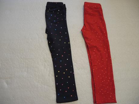 Legíny so srdiečkami, h&m,128