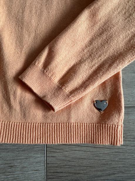 Svetrík h&m 110/116 marhuľkový, h&m,110