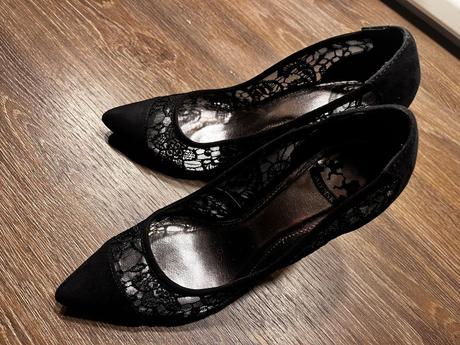 Spoločenské lodičky s čipkou, 36