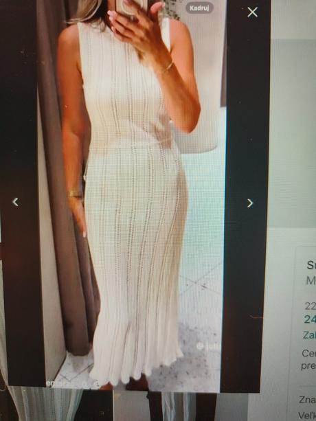Pletené letné šaty viskóza, zara,s