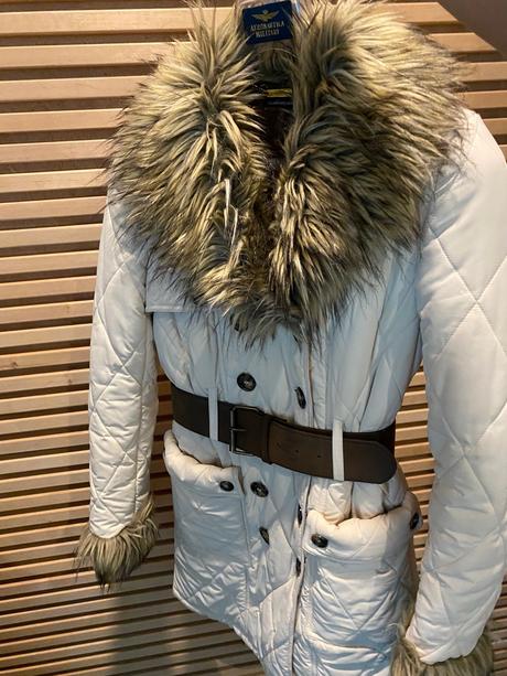 Kabát s kožušinkou, s