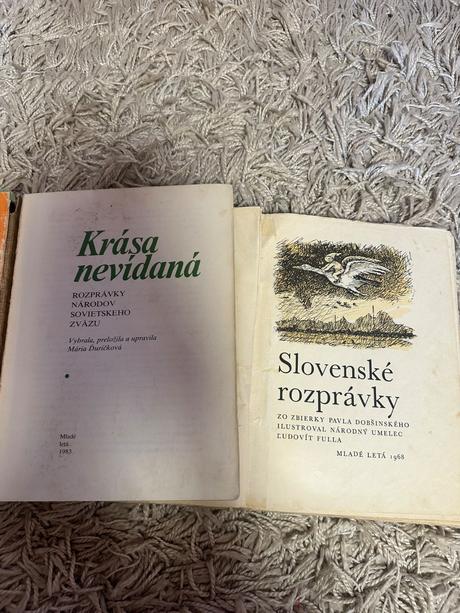 2x staré rozprávkové knihy mladé letá, 