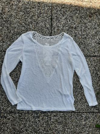 Biely pulover velk. l/xl., l