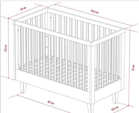 Detská postieľka, šírka (cm): 60,dĺžka (cm): 120