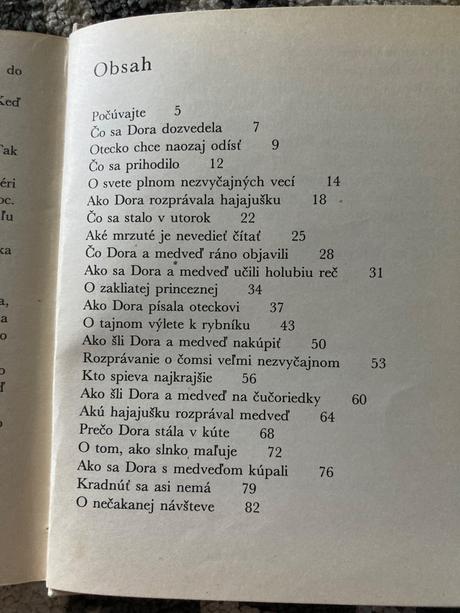 Dora a medveď-prvé vyd.1979, 