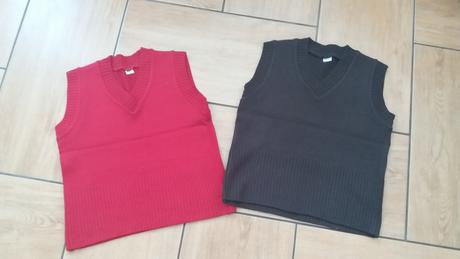 Pletené vesty spolu 5 eur, 164