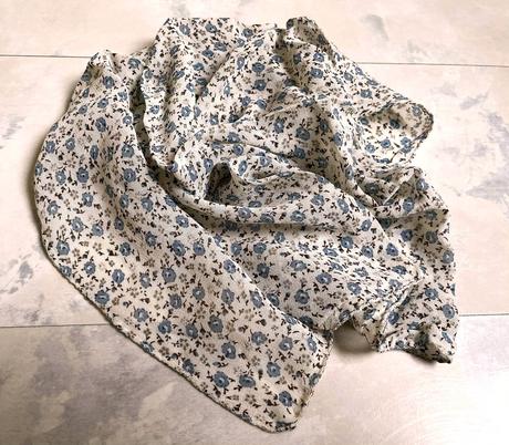 Kvetinková jemná šatka, l
