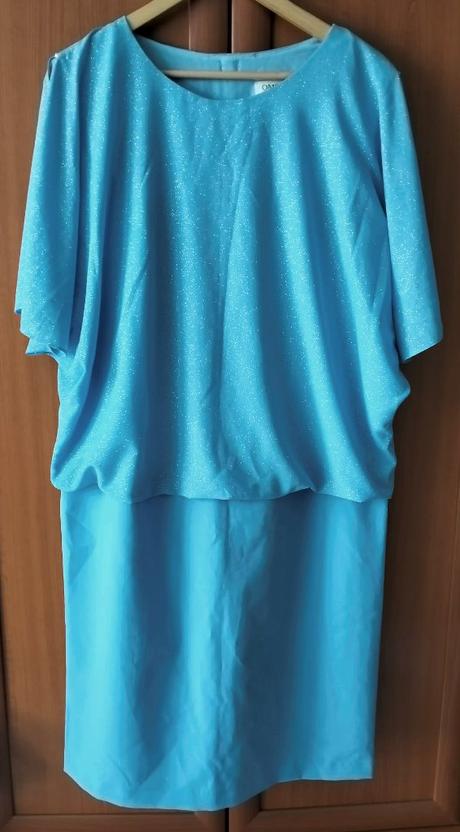 Belasé elegantné šaty, v. xl/xxl, č.46, 46
