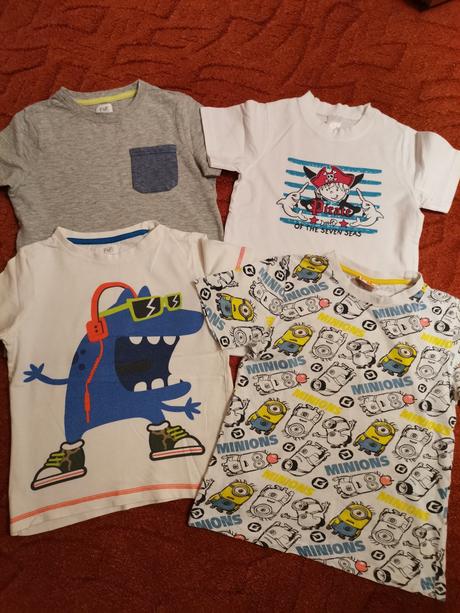 Chlapčenské tričká 4ks, f&f,122