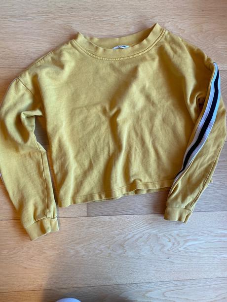 Horcicovozlta crop top mikina, h&m,146