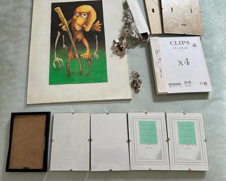 Rôzne rámiky z ikea a obraz, 