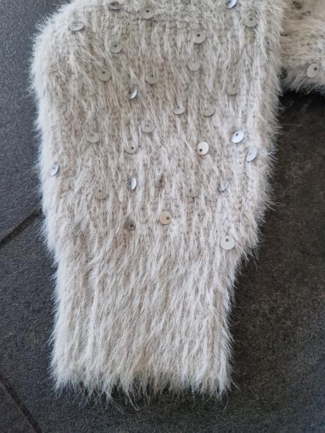 Mäkký pulóver s flitrami, s