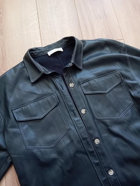 Koženková košelo- bunda, zara,164