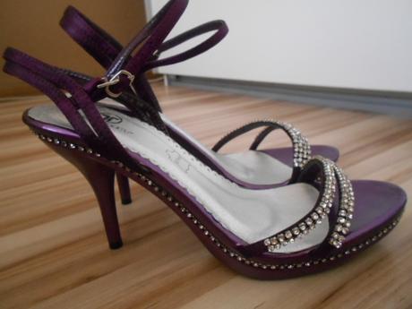 Fialové kamienkové sandálky zn. toplay, 39
