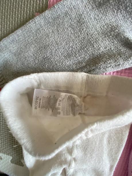 Svetrík dúha + pribalím pančušky a krátke nohavice, baby,80