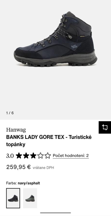 Zanovne damske hanwag goretex turisticke topanky, 40