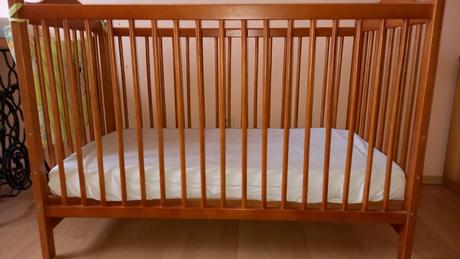 Drevena postielka, šírka (cm): 60,dĺžka (cm): 120