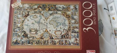 Dino puzzle historická mapa sveta 3000,