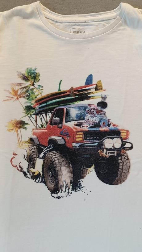 2x tričko, quiksilver,140