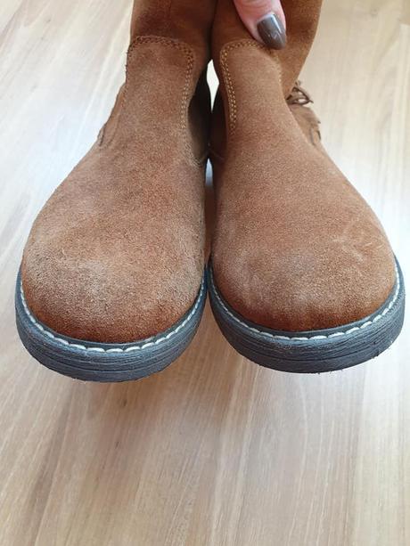 Členkové semišové prechodné topánky č.36, 36