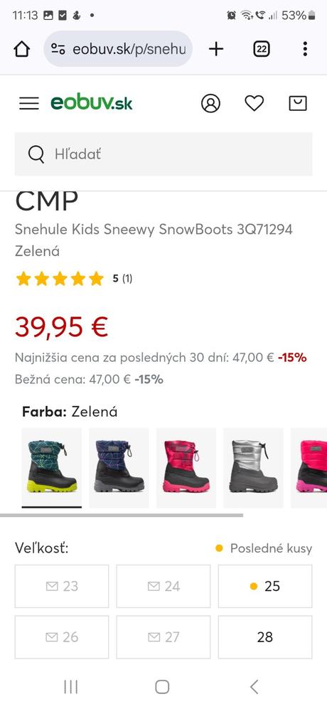 Zimné čižmy č.27, 27