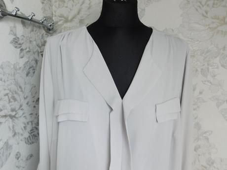 Luxusna bluzka s roll-up rukavom, 48