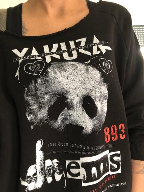 Mikina čierne dámska yakuza, l